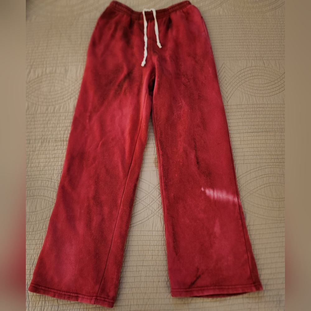 PACSUN J. GALT BURGUNDY TIE DYE SWEATPANTS NWT!! 🔥🔥